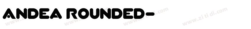 Andea Rounded字体转换